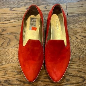 Prada Suede Espadrille Slip-Ons, Size 8